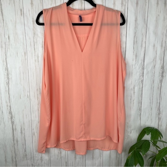 Not Your Daughters Jeans peach blouse XL - Picture 1 of 5